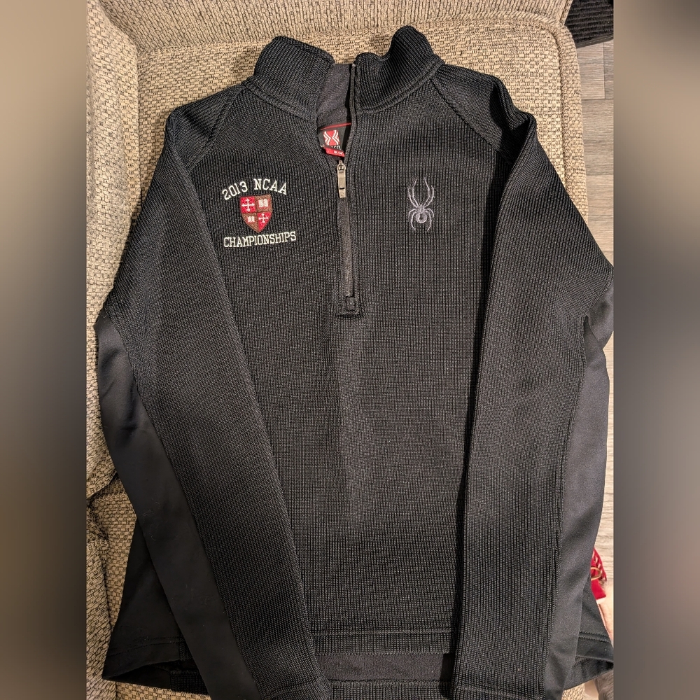 Spyder Black NCAA Championship Pullover
